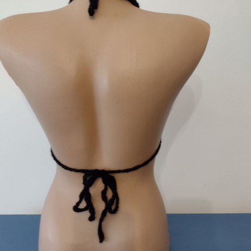 Bustier new acrylic, universal size M and L, red and black