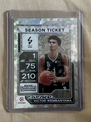 Κάρτα Victor Wembanyama Panini Euroleague Contenders 15/25 Καινούργιο