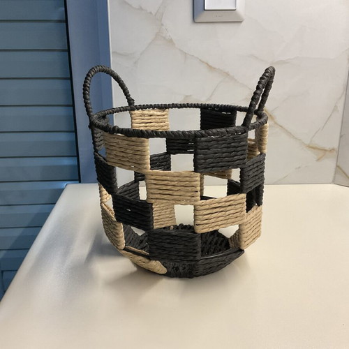 Set of 3 handmade decorative baskets