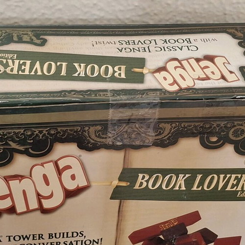 Jenga Book Lovers Edition like new, special 2011 edition by USAopoly