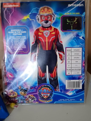 Paw Patrol Marshall Glow in the Dark Costume No. 3 - 4 new