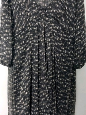 Zara dress new, size L, black multicolor blouse dress