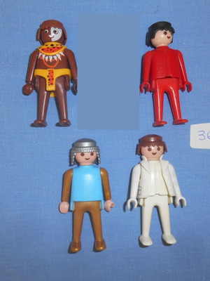 Playmobil 4 φιγούρες μεταχειρισμένες, σετ 36, 1970-1979