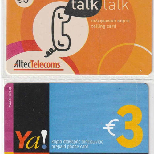 Forthnet Altec Phone and Internet Cards new, pack of 4
