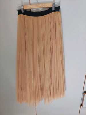 Pleated tulle skirt