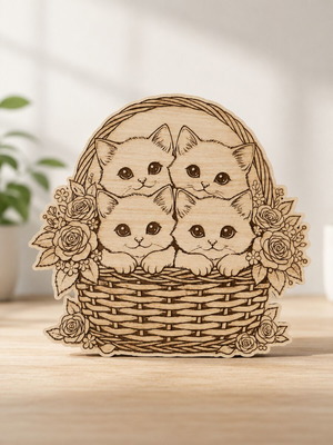 Laser Engraved Picture New, Decorative Home Gift 30x30cm