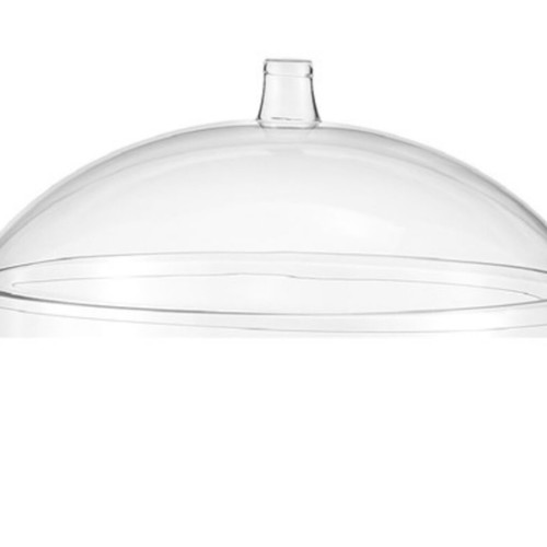 Plexiglass cover with handle, set of 5, round shape