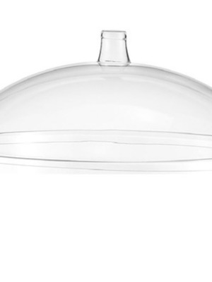 Plexiglass cover with handle, set of 5, round shape