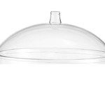 Plexiglass cover with handle, set of 5, round shape