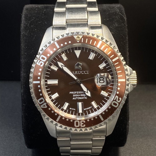 Carucci Calabria automatic diver watch like new, brown dial