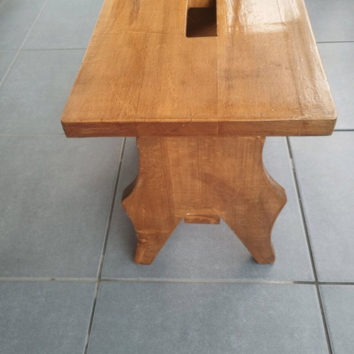 Handmade stool from solid wood, like new, 40x25x33cm