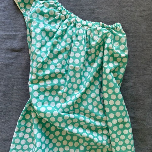 Zini Rose M off-shoulder polka dot blouse size S like new