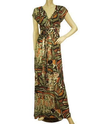 Devotion multicolor long dress used, size S