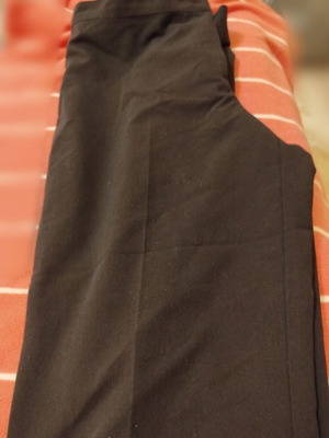 Black pants used, size 4, length 98 cm