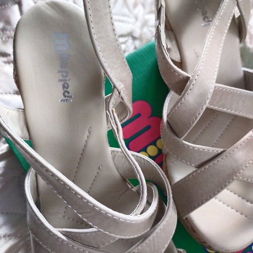Millepiedi women's platform sandals new with box size 38