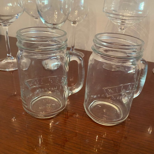 Wine and milkshake glasses new