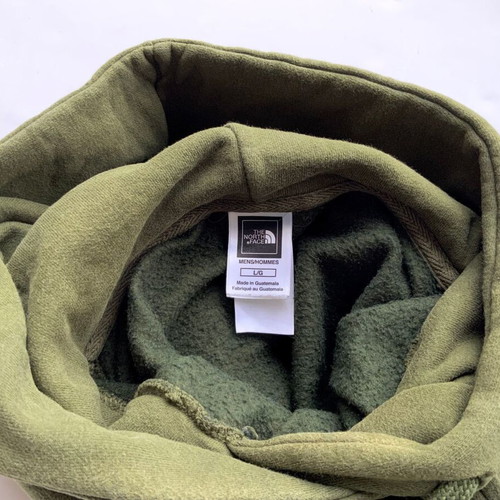 THE NORTH FACE Men’s Sweatshirt Pullover Hoodie - Olive Green - Size L
