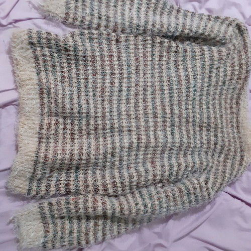 Long colorful pullover new with soft texture size M
