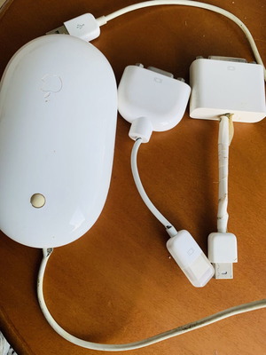 Apple wired mouse used with 2 accessories for old Apple computers