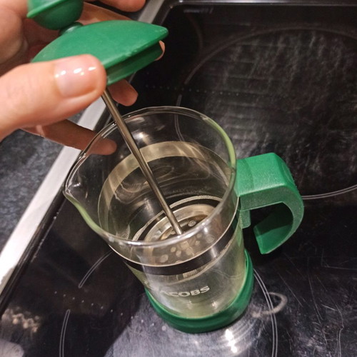 Coffee maker individual filter or French used