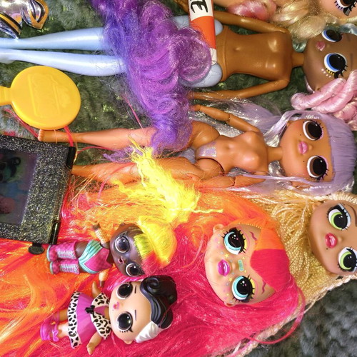 Lol OMG Fierce dolls and parts used