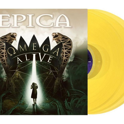 Epica Omega Alive 2021 limited edition yellow vinyl 3LP new