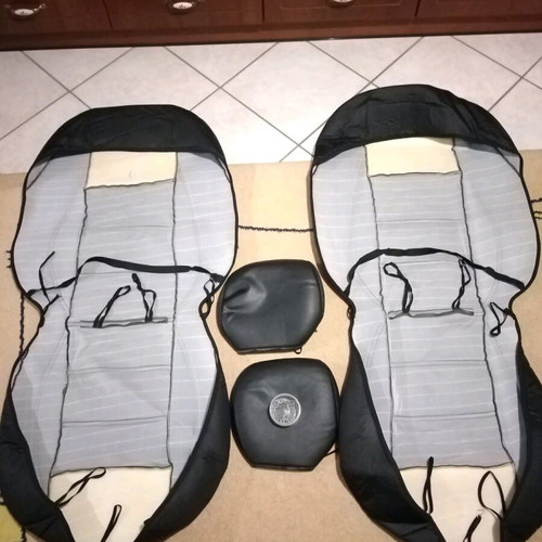 Industrial leather seat covers for compact car like new