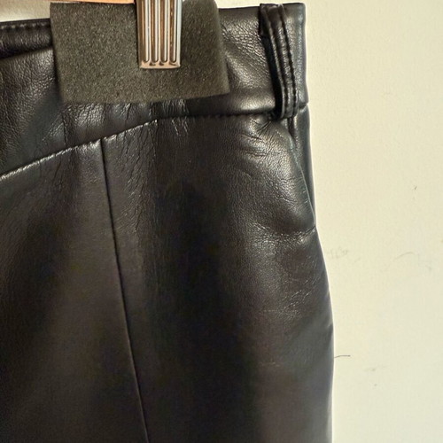 Zini leatherette jacket and pants set like new, black