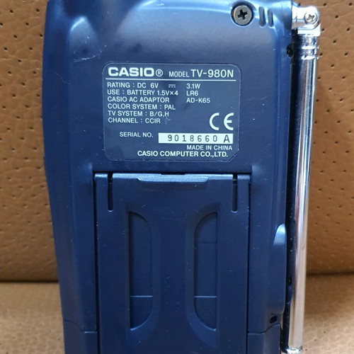 Casio Ti-Stn portable color TV used LCD TV-980N