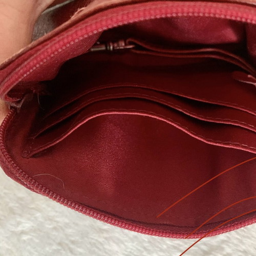 John Lewis leather wallet like new, chestnut color