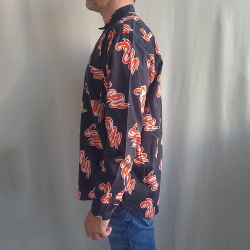 Our Legacy men's long sleeve shirt used, size L/XL, colorful