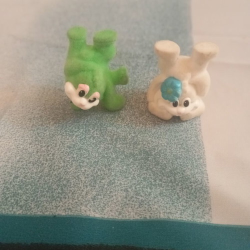 Kinder plush bunnies used, set