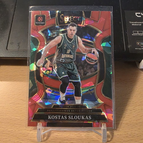 Kostas Sloukas Concourse Red Cracked Ice Card like new