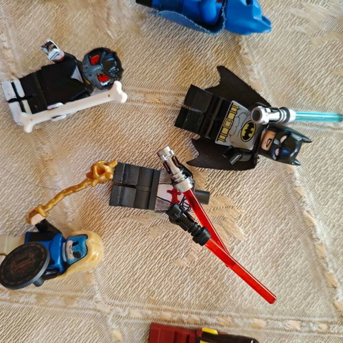 Lego figures used, various pieces