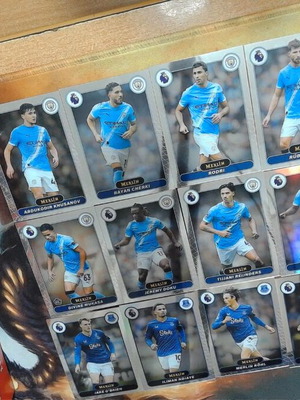 Topps Merlin Premier League 2026 Manchester City & Everton cards like new