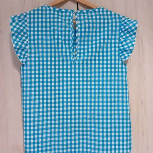 Feelings Sound sleeveless checked blouse size L like new