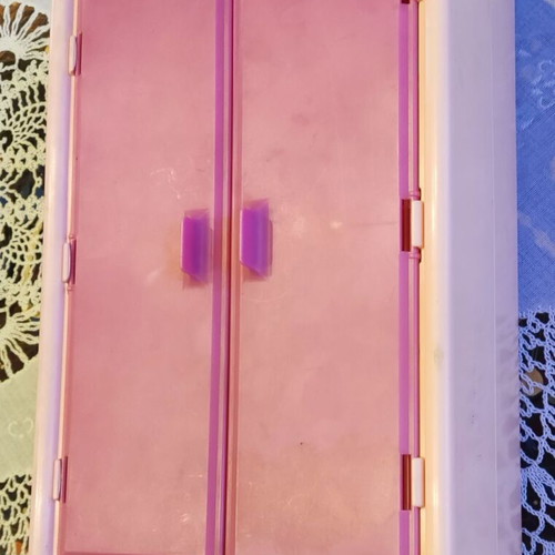 Vintage Barbie Dream Furniture Collection 1978 wardrobe used with four hangers