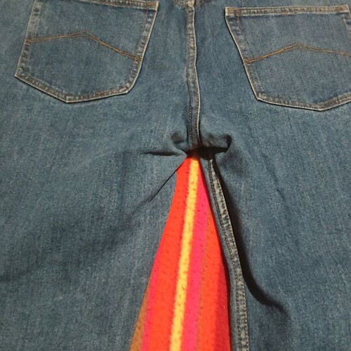 Men's jeans size 56 like new, blue, missing front button