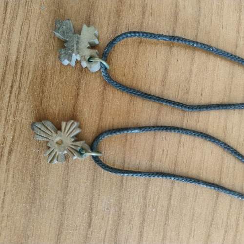 Set of 2 wooden cross necklaces like new