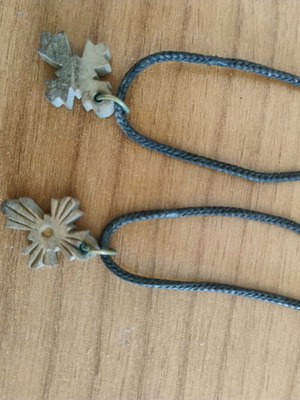 Set of 2 wooden cross necklaces like new