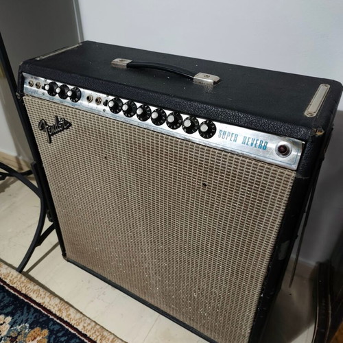 Fender Super Reverb Silverface Vintage tube amplifier used, made in USA