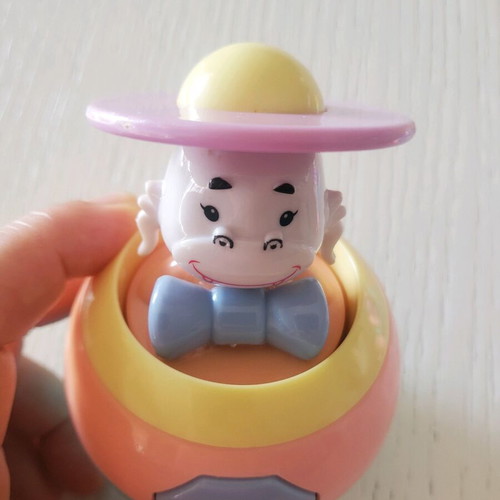 Baby toys ball and horn like new in pastel colors