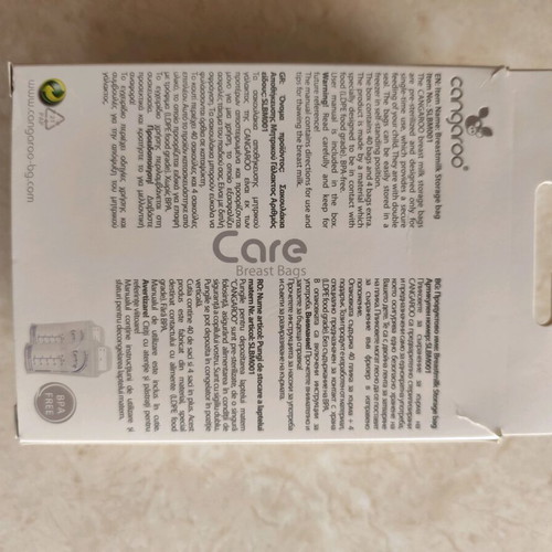 Cangaroo breast milk storage bags new