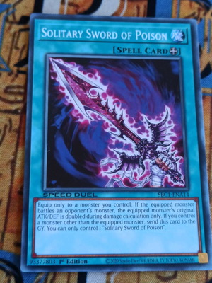Solitary Sword Of Poison κάρτα Yu-Gi-Oh! σαν καινούργιο
