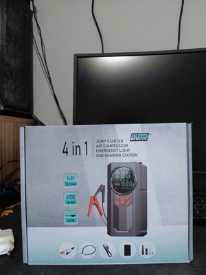 Auto Practic 4 in 1 Car Starter with Compressor and External Battery new