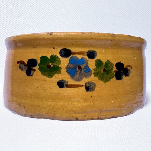 Cycladic clay pot 25 cm used with crack but not broken