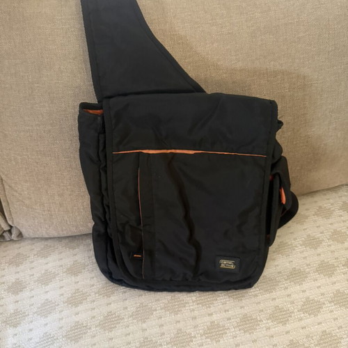 Camel Active crossbody bag used, A4 size, black