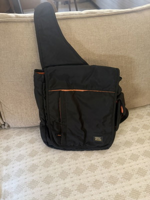 Camel Active crossbody bag used, A4 size, black