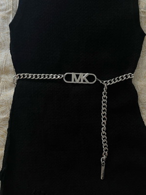 Michael Kors chain belt grey like new