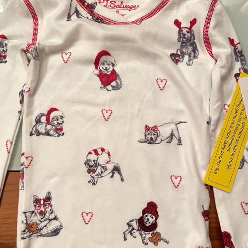 P.J. Salvage Christmas pajamas new, set of 4, USA
